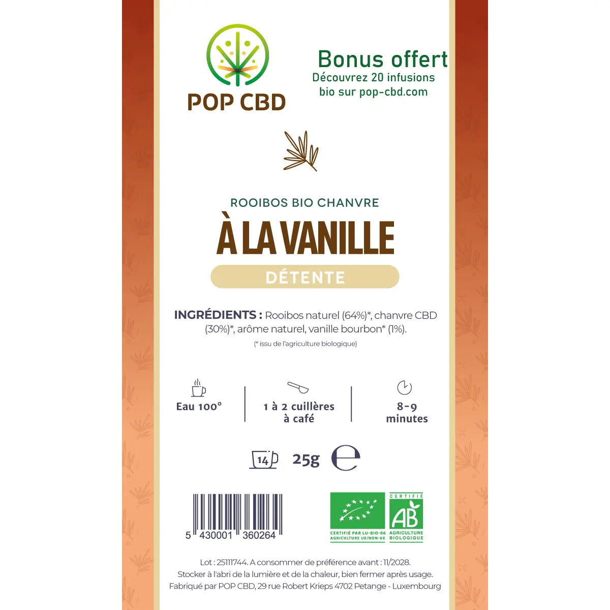 Tisane CBD Vanille 25g