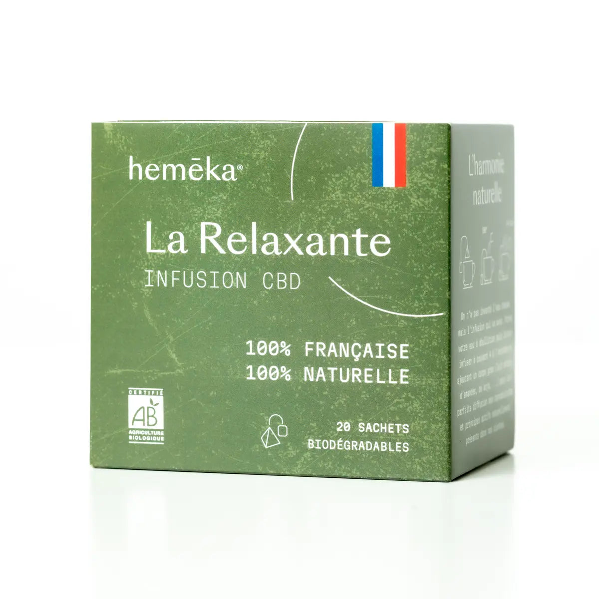 Infusion chanvre CBD La Relaxante 20 sachets