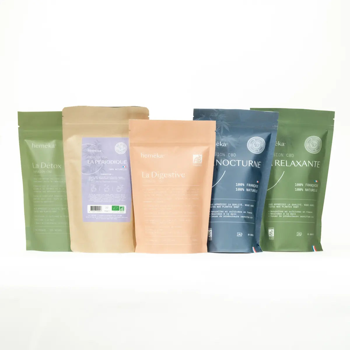 Lot 5 infusions chanvre CBD